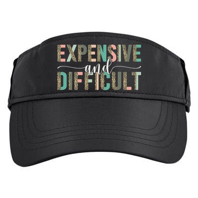 Expensive And Difficult Wife Sarcastic Funny Mom Adult Drive Performance Visor