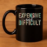 Expensive And Difficult Wife Sarcastic Funny Mom 11oz C Handle Ceramic Mug