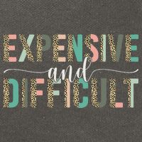 Expensive And Difficult Wife Sarcastic Funny Mom Cotton Canvas Backpack