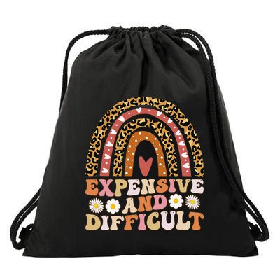 Expensive And Difficult Funny Mom Life For Bougie Drawstring Bag