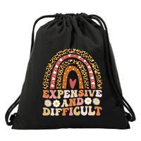 Expensive And Difficult Funny Mom Life For Bougie Drawstring Bag