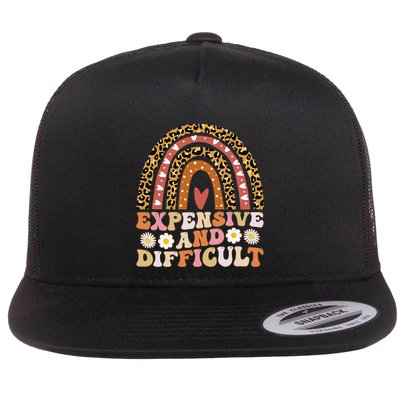 Expensive And Difficult Funny Mom Life For Bougie Flat Bill Trucker Hat