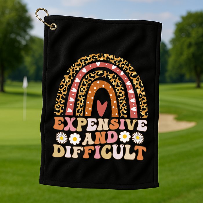 Expensive And Difficult Funny Mom Life For Bougie Golf Towel