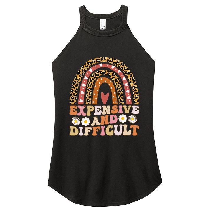 Expensive And Difficult Funny Mom Life For Bougie Women's Perfect Tri Rocker Tank