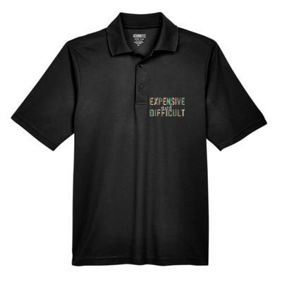 Expensive And Difficult Wife Sarcastic Funny Mom Men's Origin Performance Piqué Polo