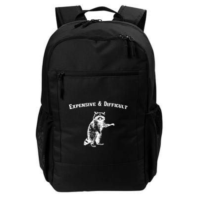 Expensive And Difficult Retro Funny Raccoon Backpack