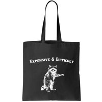 Expensive And Difficult Retro Funny Raccoon Bag