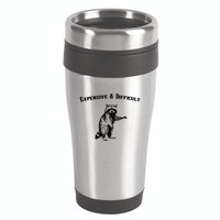 Expensive And Difficult Retro Funny Raccoon 16oz Travel Tumbler