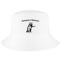 Expensive And Difficult Retro Funny Raccoon Cool Comfort Performance Bucket Hat