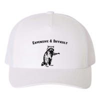 Expensive And Difficult Retro Funny Raccoon Yupoong Adult 5-Panel Trucker Hat
