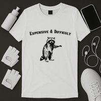 Expensive And Difficult Retro Funny Raccoon T-Shirt