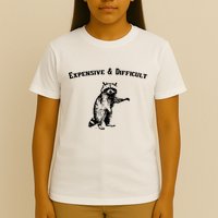 Expensive And Difficult Retro Funny Raccoon T-Shirt