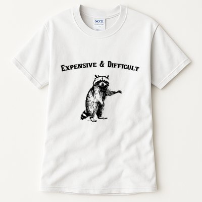Expensive And Difficult Retro Funny Raccoon Tall T-Shirt