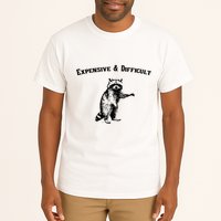 Expensive And Difficult Retro Funny Raccoon Tall T-Shirt