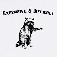 Expensive And Difficult Retro Funny Raccoon Bucket Hat
