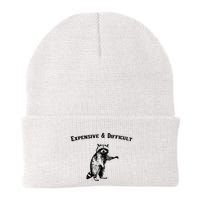 Expensive And Difficult Retro Funny Raccoon Beanie