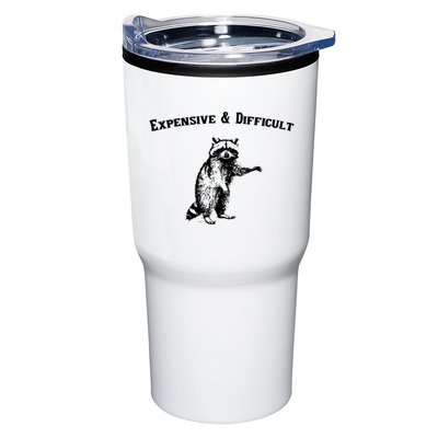 Expensive And Difficult Retro Funny Raccoon Tumbler