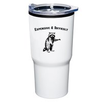 Expensive And Difficult Retro Funny Raccoon Tumbler