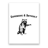 Expensive And Difficult Retro Funny Raccoon Poster