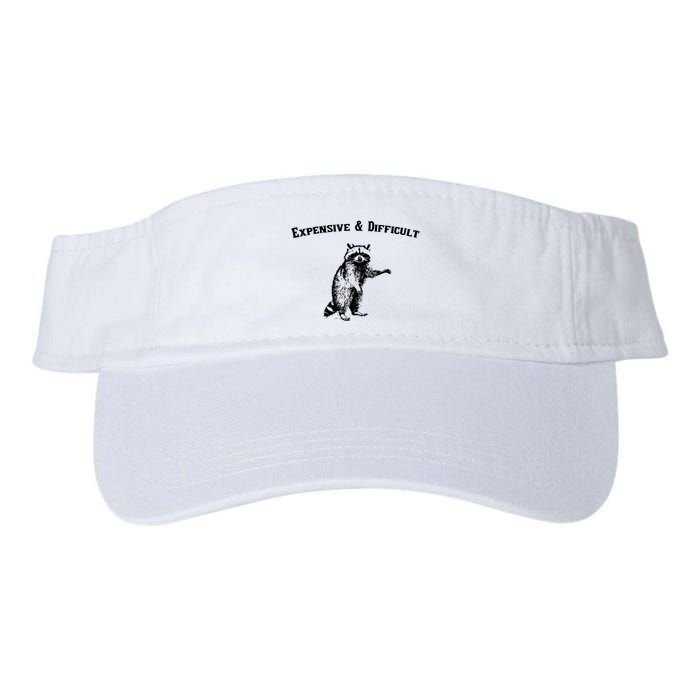 Expensive And Difficult Retro Funny Raccoon Visor