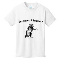 Expensive And Difficult Retro Funny Raccoon Kids T-Shirt