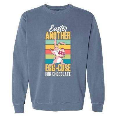 Easter Another Eggcute Giftcuse For Chocolate Choco Lover Sweets Cute Gift Garment-Dyed Sweatshirt