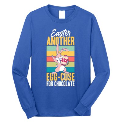 Easter Another Eggcute Giftcuse For Chocolate Choco Lover Sweets Cute Gift Long Sleeve Shirt