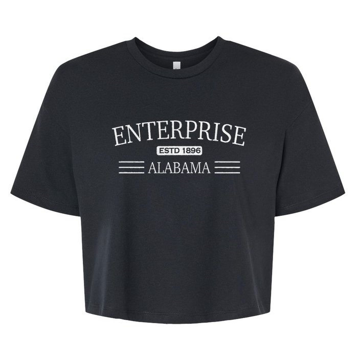 Enterprise Alabama Bella+Canvas Jersey Crop Tee