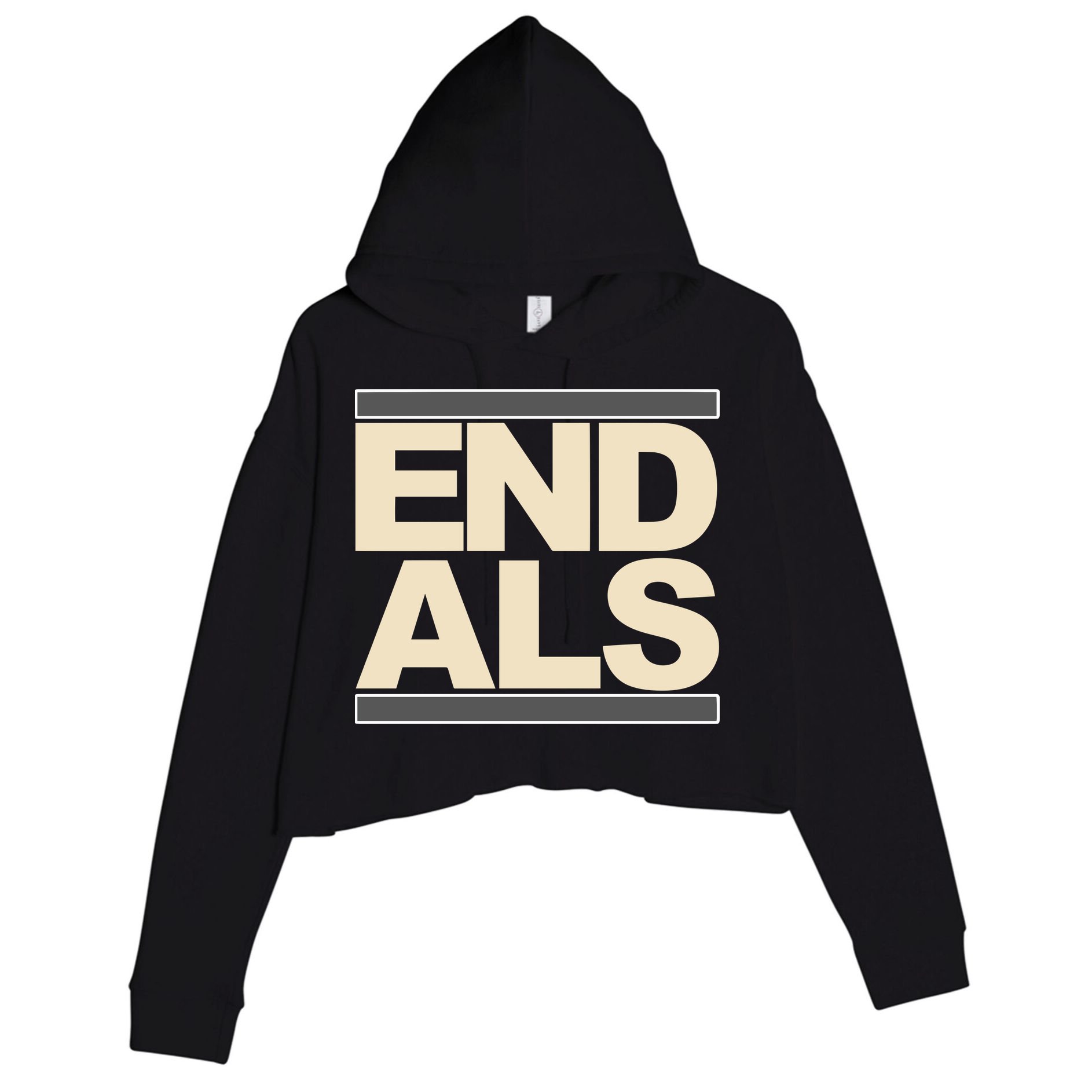 End Als Crop Fleece Hoodie