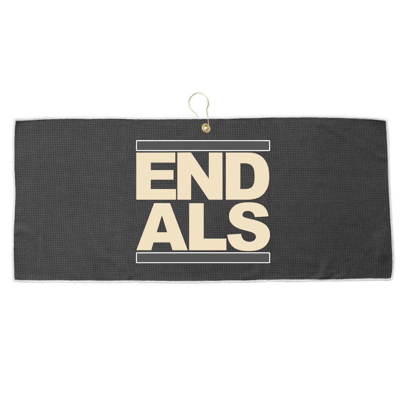 End Als Large Microfiber Waffle Golf Towel