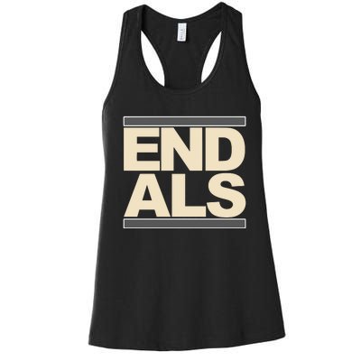 End Als Women's Racerback Tank