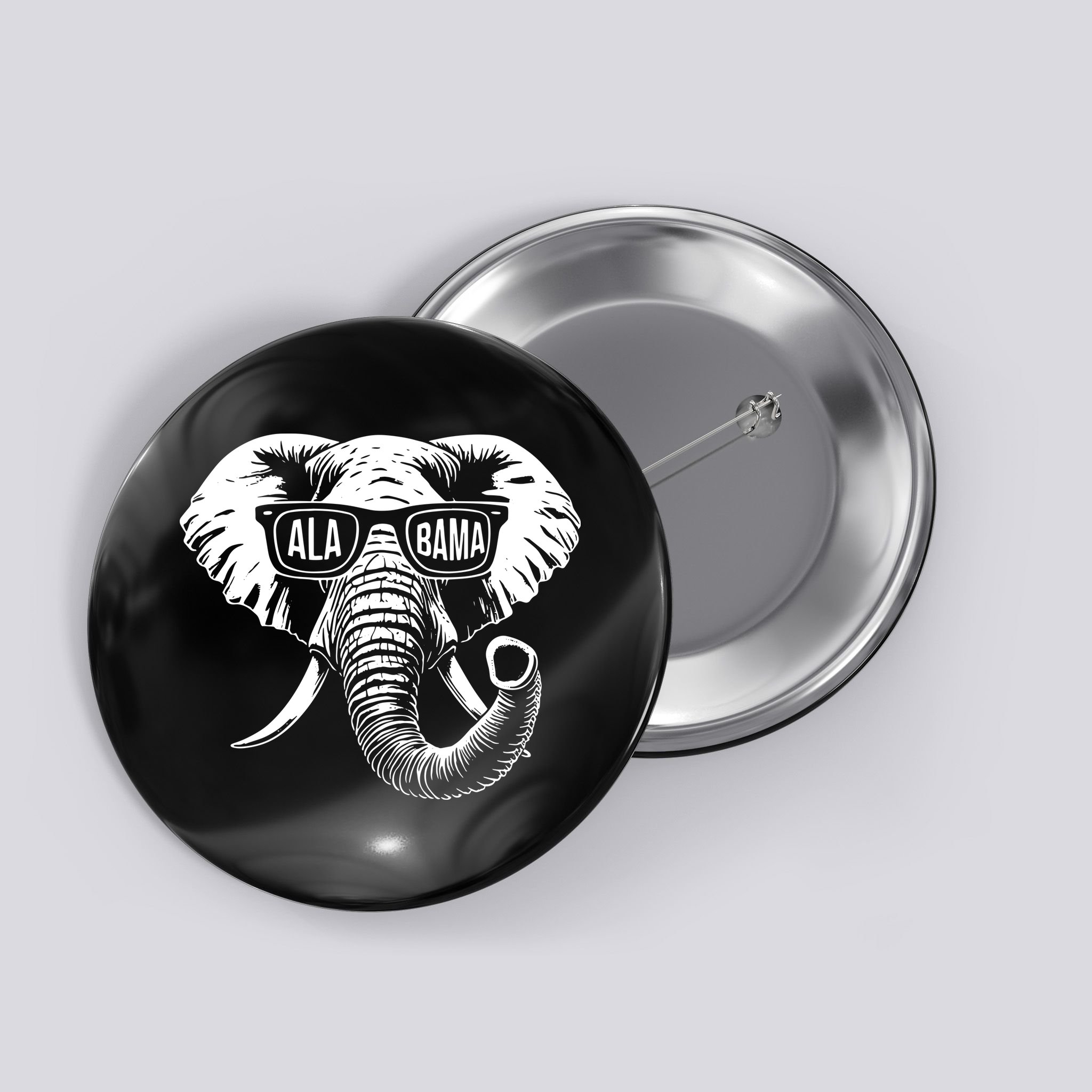 Elephant Alabama Button