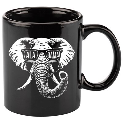 Elephant Alabama 11oz C Handle Ceramic Mug