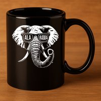 Elephant Alabama 11oz C Handle Ceramic Mug