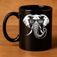 Elephant Alabama 11oz C Handle Ceramic Mug
