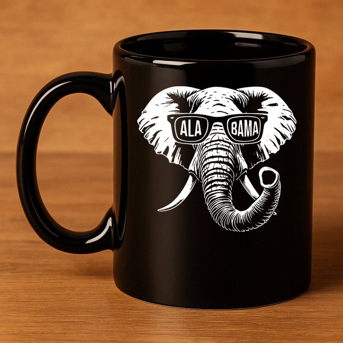 Elephant Alabama 11oz C Handle Ceramic Mug