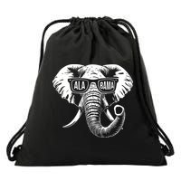 Elephant Alabama Drawstring Bag