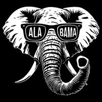 Elephant Alabama Drawstring Bag