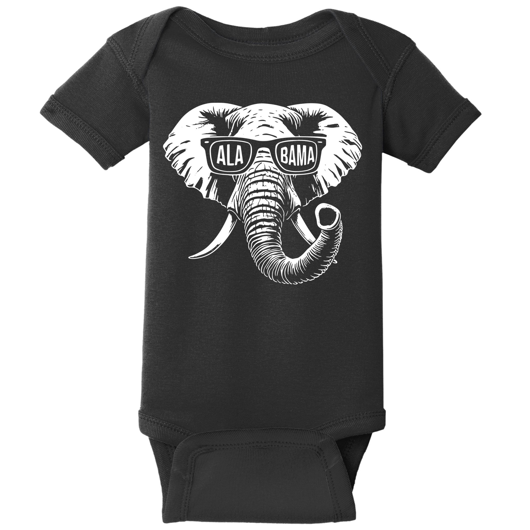 Elephant Alabama Baby Bodysuit