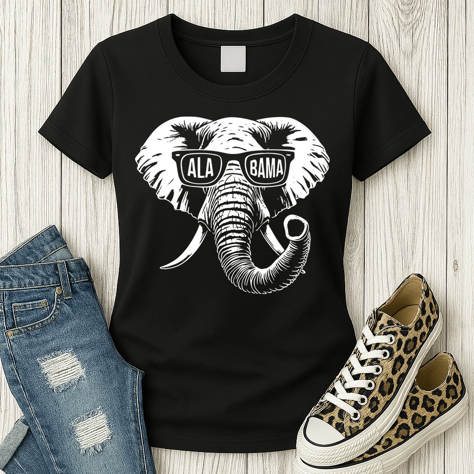 Elephant Alabama Womens T-Shirt
