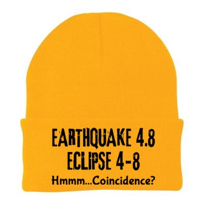 Earthquake And Eclipse A Coincidence Knit Cap Winter Beanie