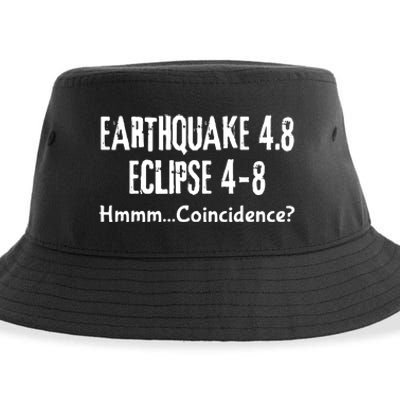 Earthquake And Eclipse A Coincidence Sustainable Bucket Hat