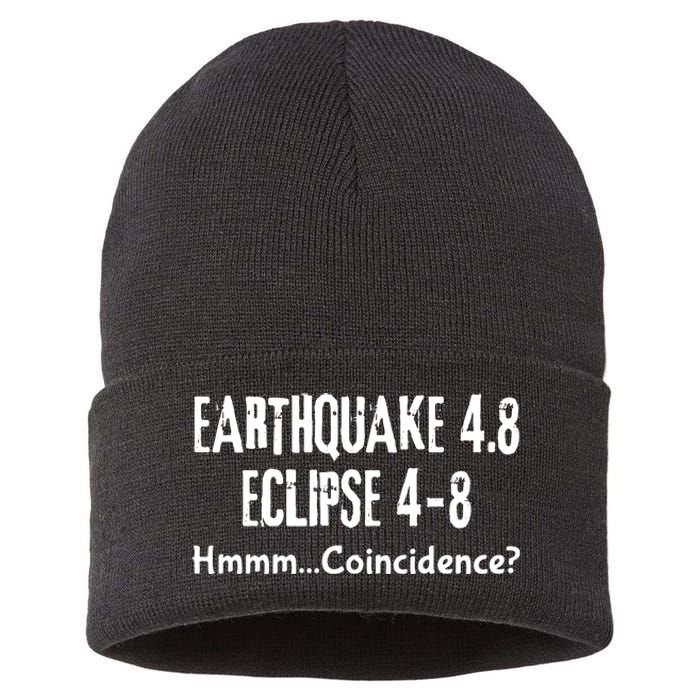 Earthquake And Eclipse A Coincidence Sustainable Knit Beanie