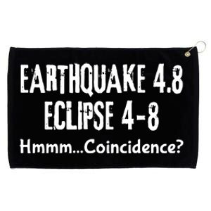 Earthquake And Eclipse A Coincidence Grommeted Golf Towel