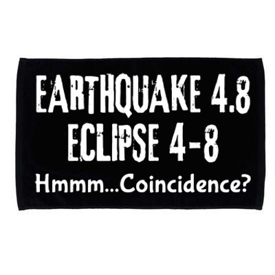 Earthquake And Eclipse A Coincidence Microfiber Hand Towel