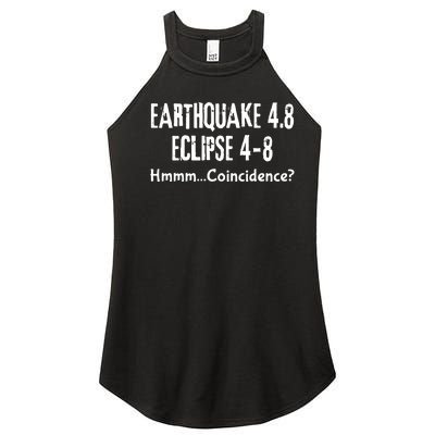 Earthquake And Eclipse A Coincidence Women’s Perfect Tri Rocker Tank