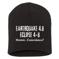 Earthquake And Eclipse A Coincidence Short Acrylic Beanie