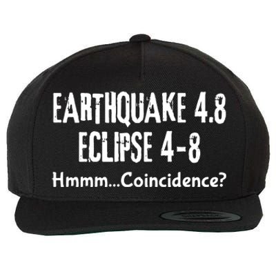 Earthquake And Eclipse A Coincidence Wool Snapback Cap