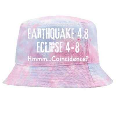 Earthquake And Eclipse A Coincidence Tie-Dyed Bucket Hat