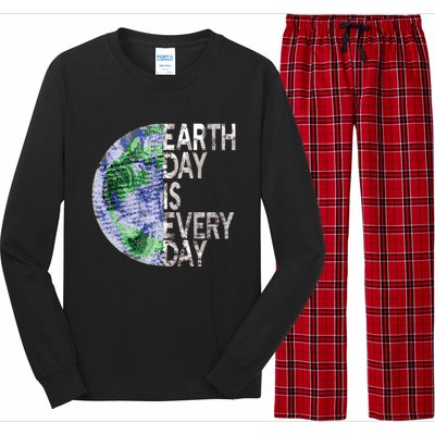 Environtal Awareness Earth Day Is Everyday Gift Long Sleeve Pajama Set